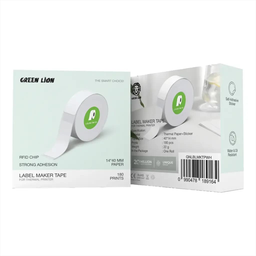لیبل پرینتر حرارتی گرین لاین Green Lion Label Maker Tape for Thermal Printer GNLBLMKTP — تصویر ۲
