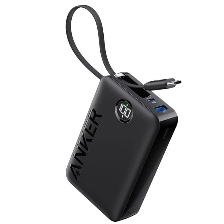 پاوربانک 20000mAh انکر Anker Power Bank 22.5W, Built-In USB-C Cable A1647