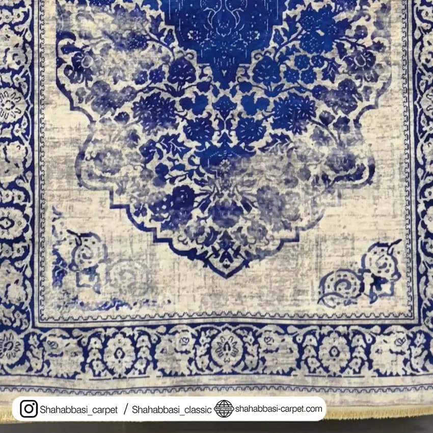 فرش کهنه نما کد 800512 طوسی — تصویر ۳