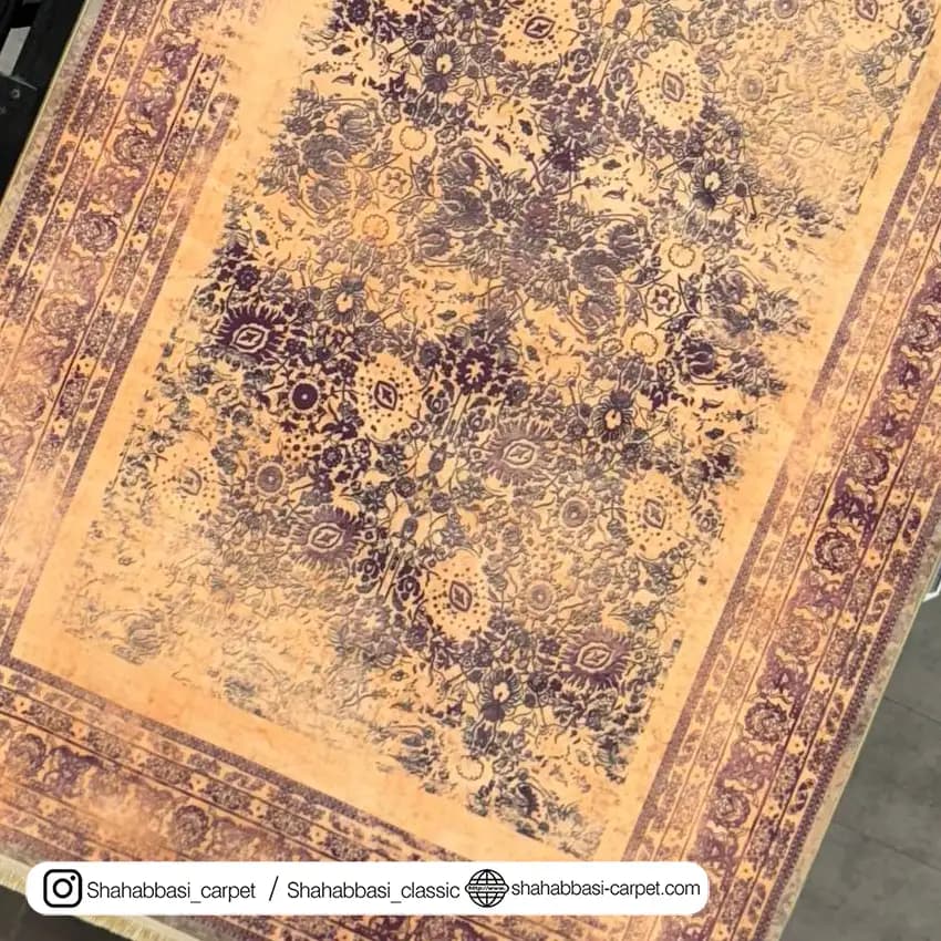 فرش کهنه نما کد 800510 کرم — تصویر ۳