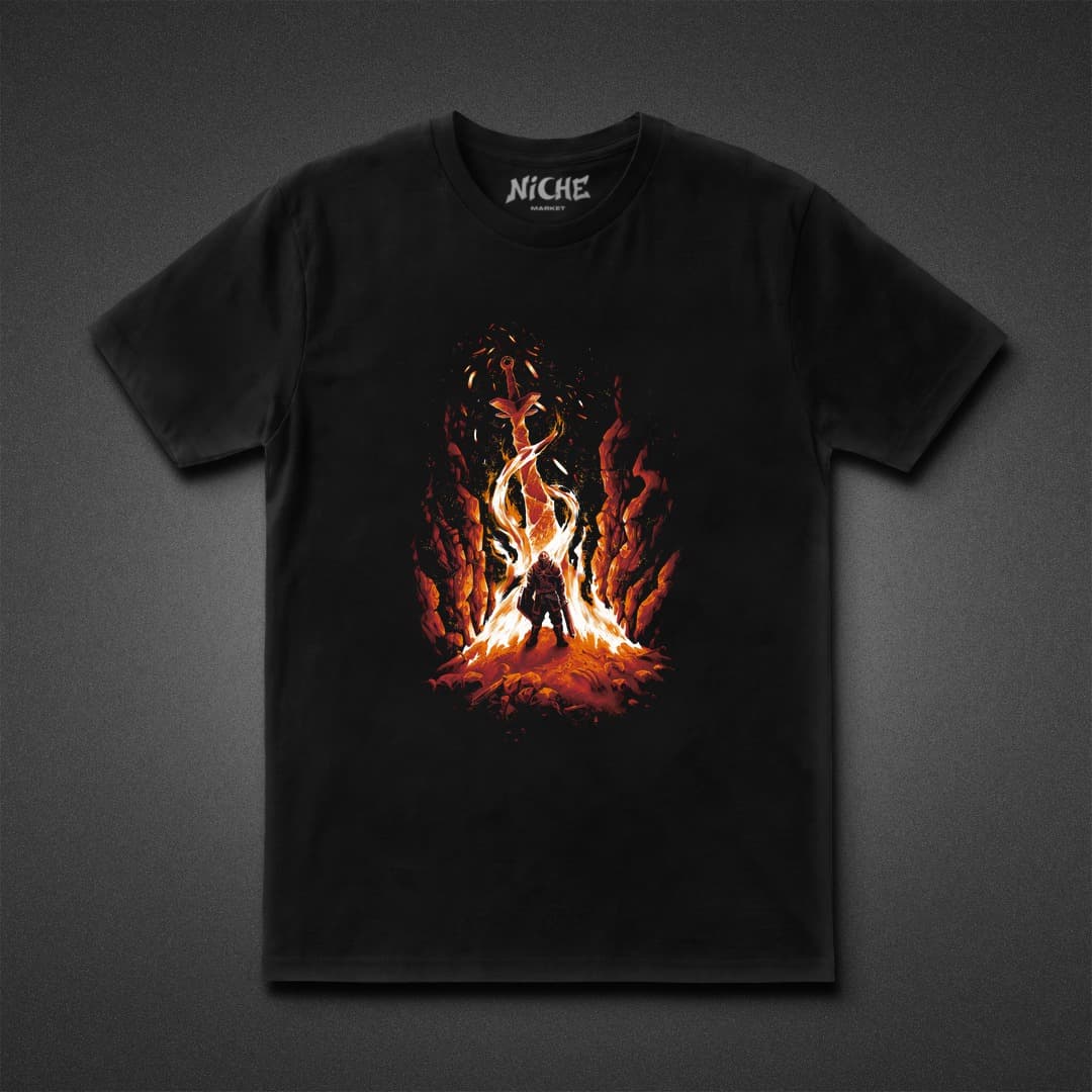 تیشرت DARK SOULS طرح Trial By Fire — تصویر ۳