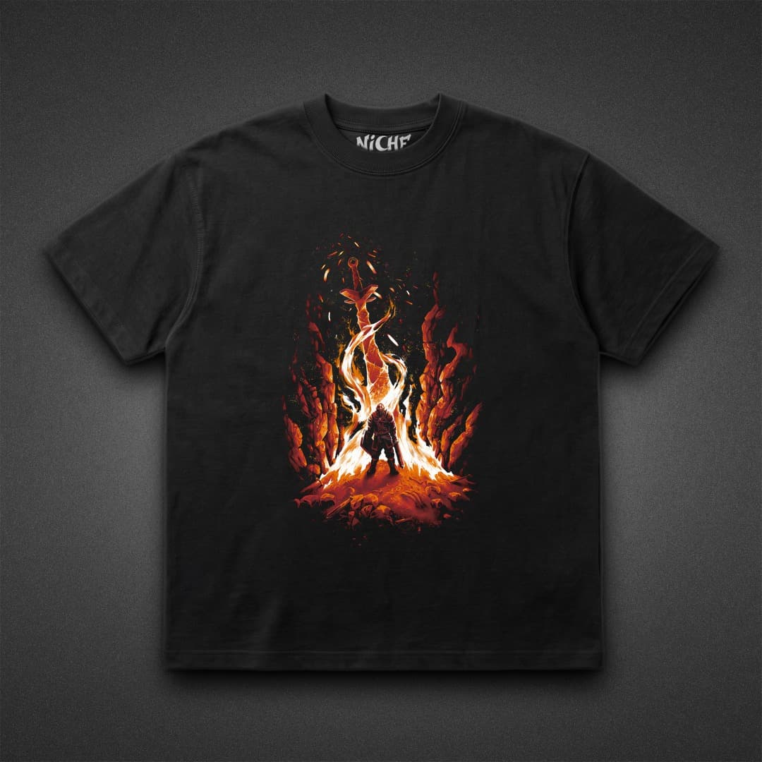 تیشرت DARK SOULS طرح Trial By Fire — تصویر ۲