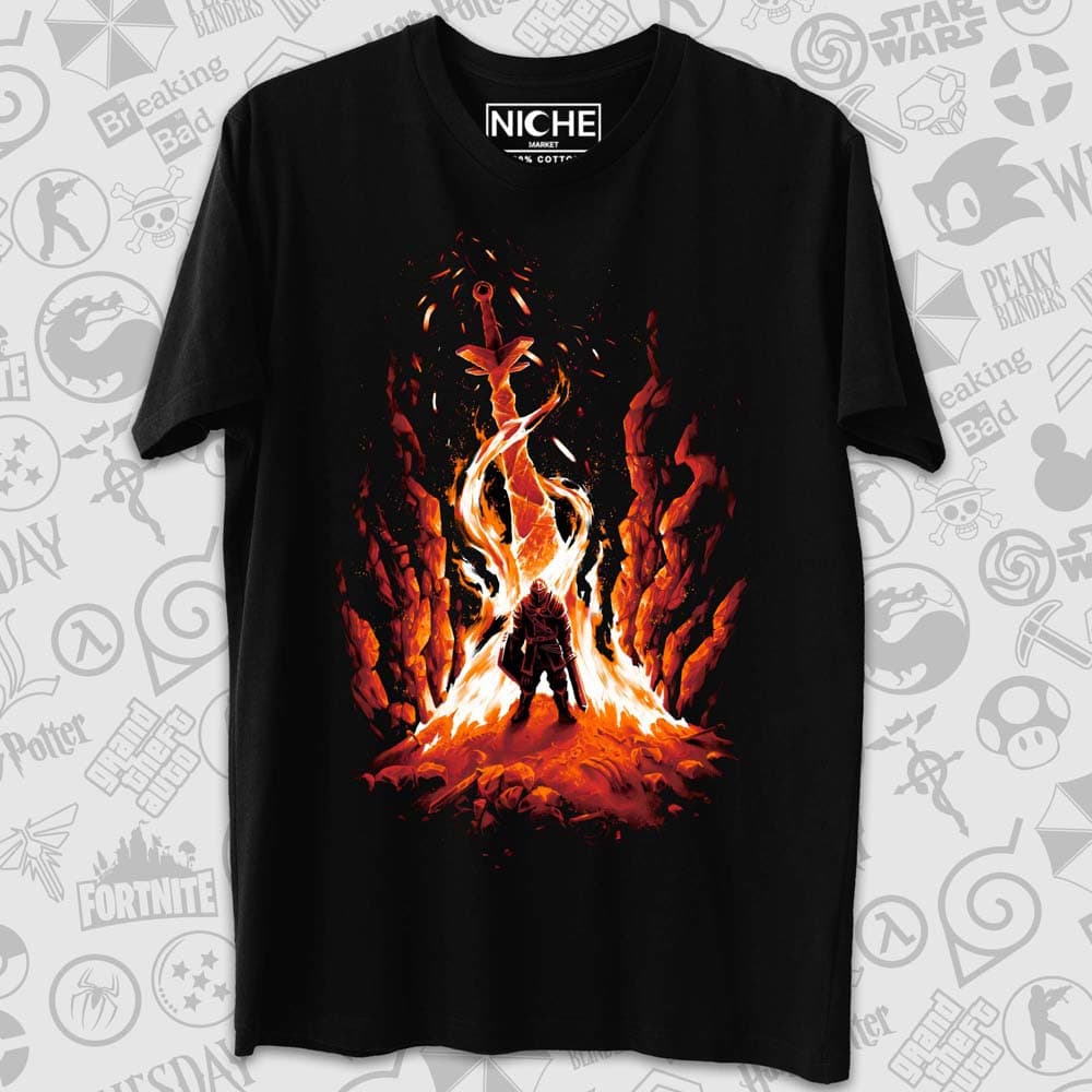 تیشرت DARK SOULS طرح Trial By Fire