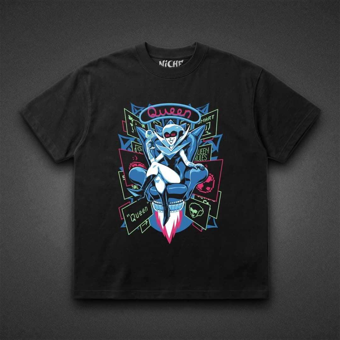 تیشرت DELTARUNE طرح Attack of the Killer Queen — تصویر ۲