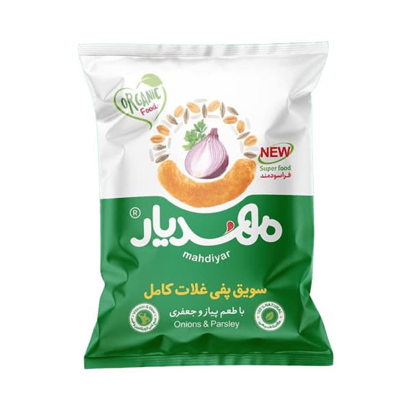 سویق پفی غلات پیاز و جعفری