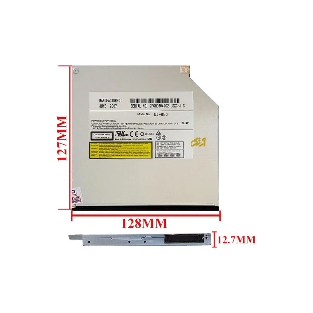 درایو لپ تاپ دی وی دی رایتر sata Slim 12.7mm