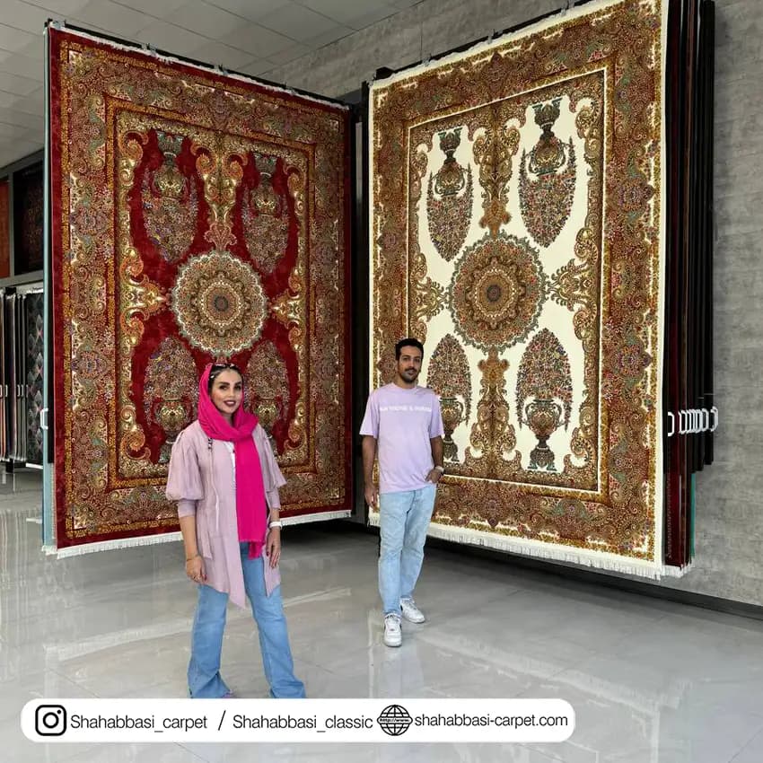فرش ماشینی آفرینش کد 1500207 کرم