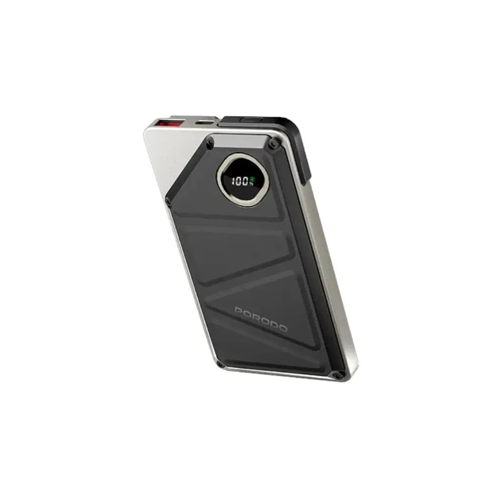 پاوربانک 10000 هزار پرودو مدل Porodo 10000mAh Power Bank Built-In Type-C & Lightning PD-PBFCH055 — تصویر ۲
