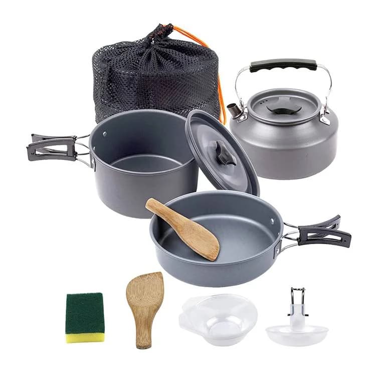 ست ظروف آشپزی کمپینگ 7 در 1 گرین لاین مدل Green Lion 7 IN 1 Camping Cookware — تصویر ۲