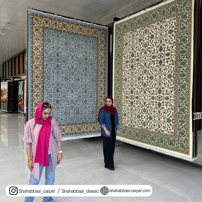 فرش ماشینی آفرینش کد 1500201 آبی