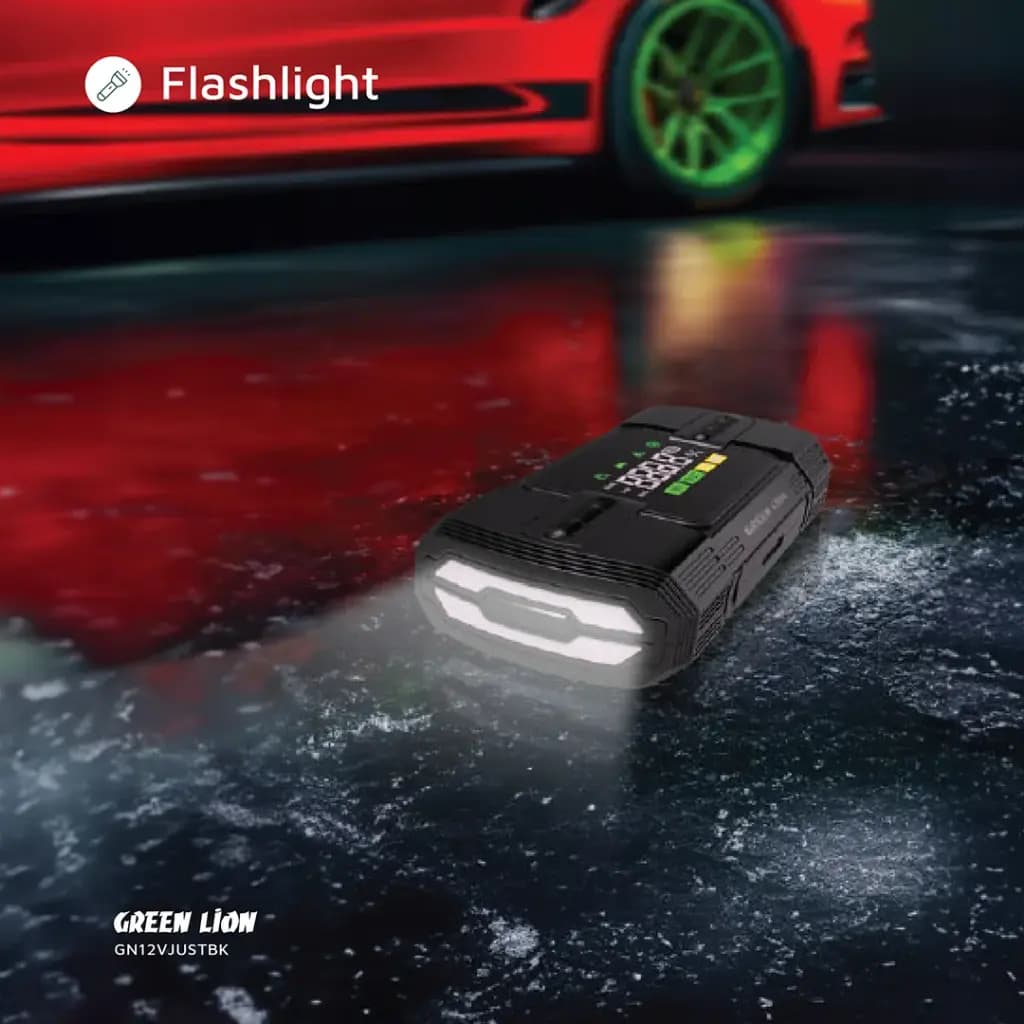 جامپ استارتر و کمپرسور باد گرین لاین Green Lion 12V Jump Starter 12000 mAh GN12VJUST — تصویر ۳