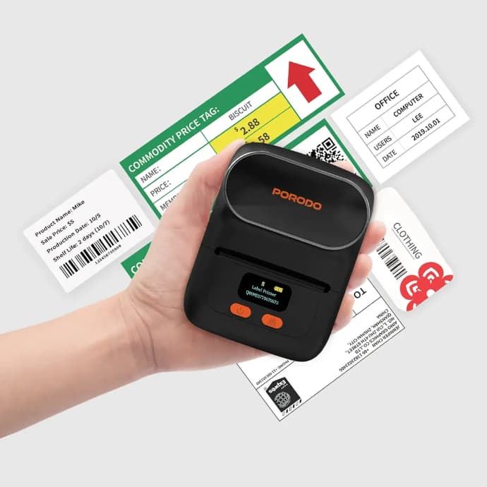 پرینتر حرارتی قابل حمل پرودو مدل Porodo Lifestyle Super HD Thermal Printer PD-LFST047 — تصویر ۲