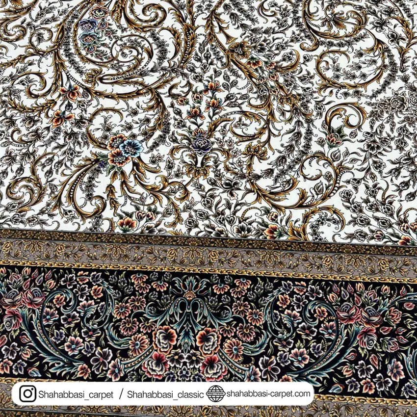 فرش ماشینی آفرینش کد 1500203 کرم — تصویر ۶