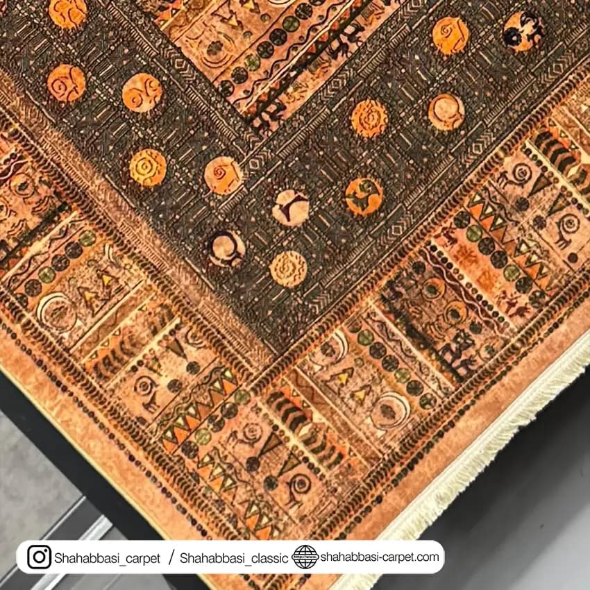فرش ماشینی کد 500114 نسکافه ای — تصویر ۳