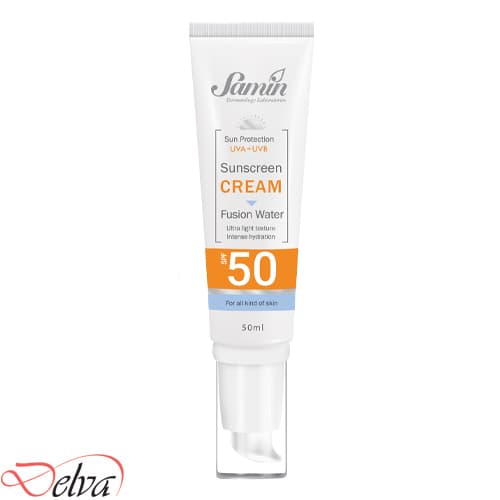 ضد‌آفتاب فیوژن واتر فاقد رنگ انواع پوست SPF50 ثمین