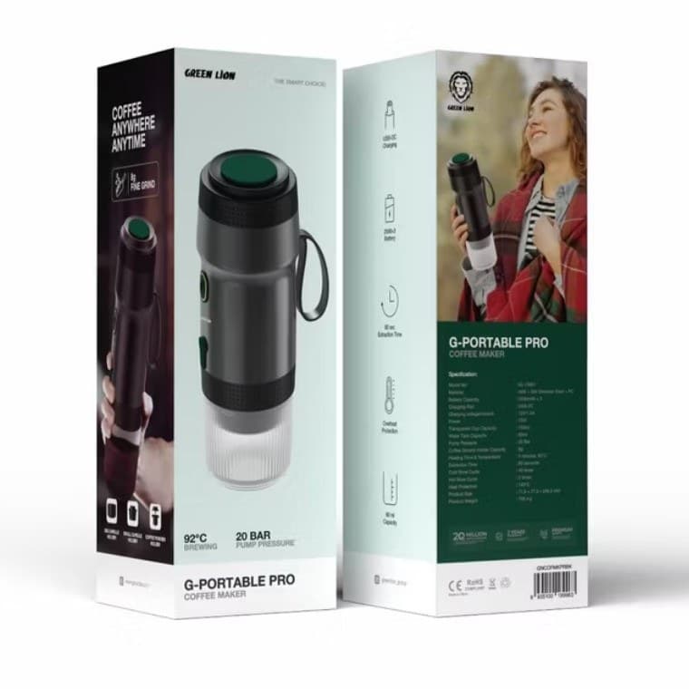 اسپرسو ساز مسافرتی گرین لاین مدل Green Lion G-PORTABLE PRO Coffee Maker