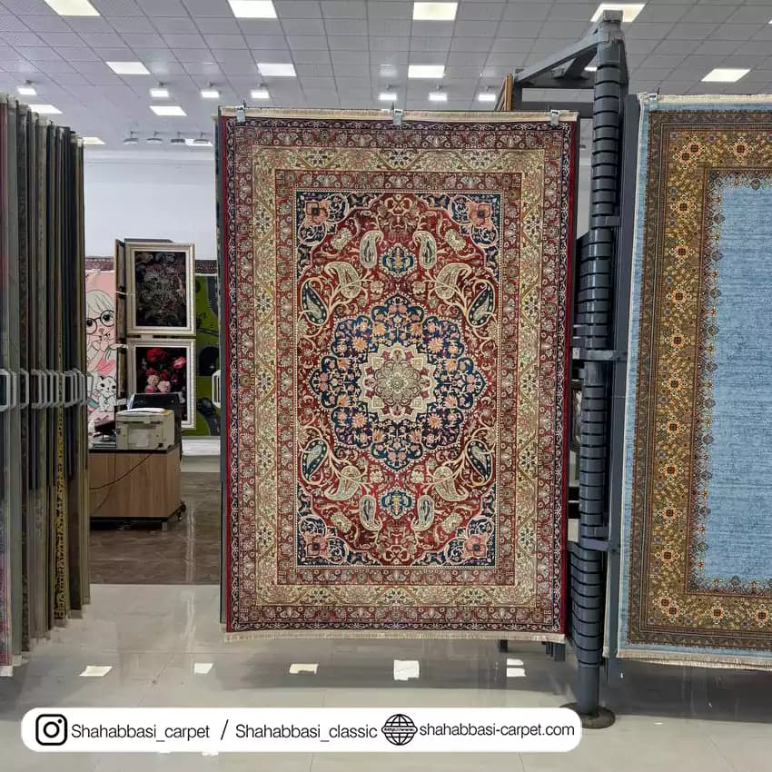 فرش سنتی کد 800103 لاکی — تصویر ۲