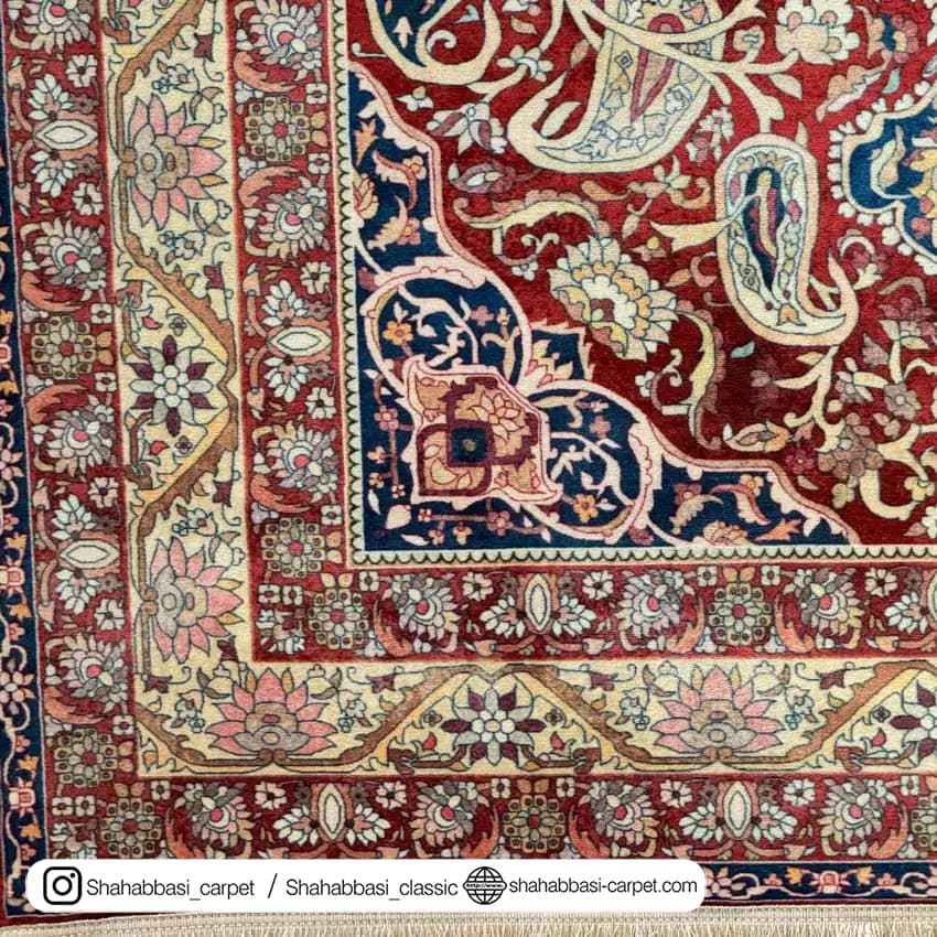 فرش سنتی کد 800103 لاکی — تصویر ۵