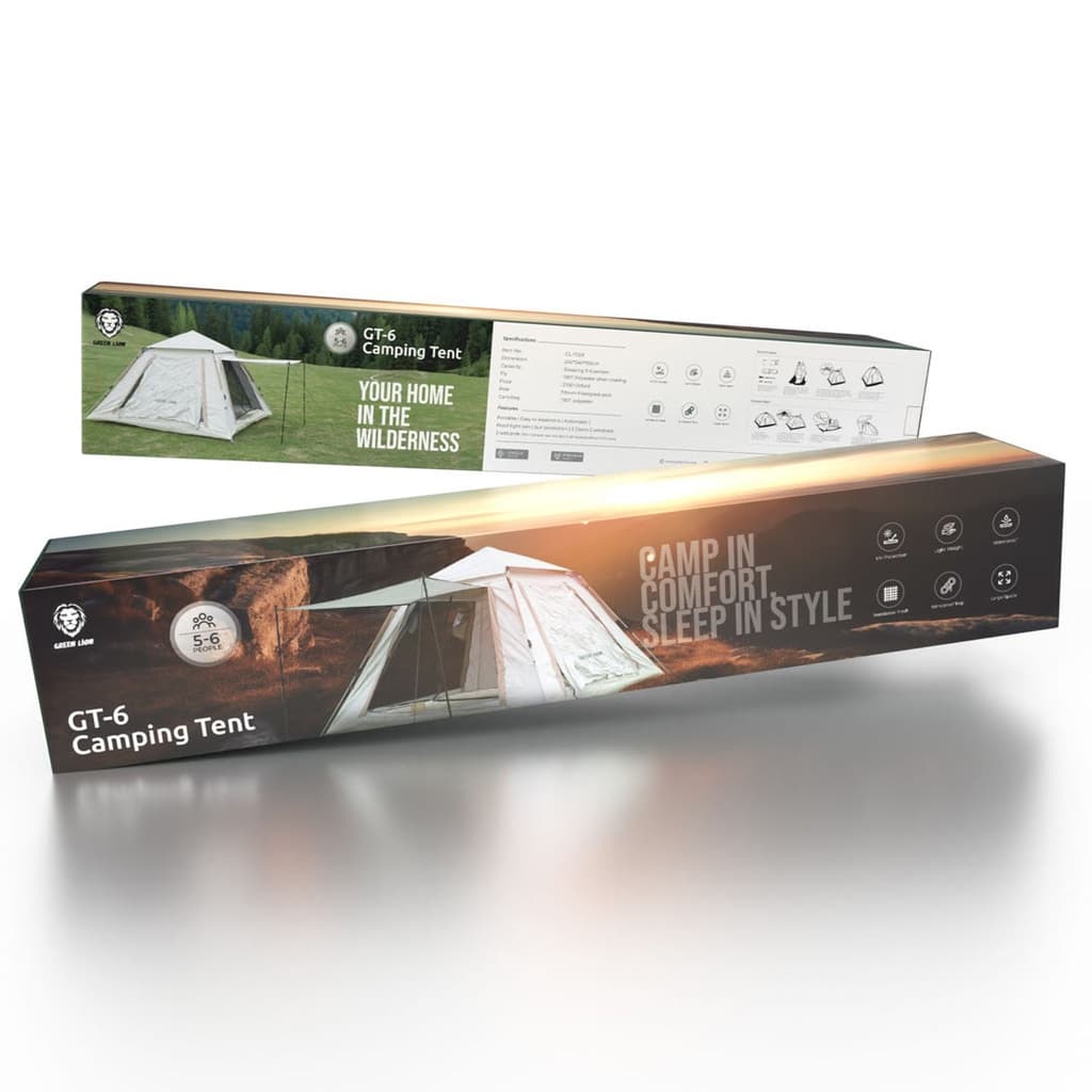 چادر مسافرتی گرین لاین Green Lion GT-6 Camping Tent GNTNTGT6 — تصویر ۴