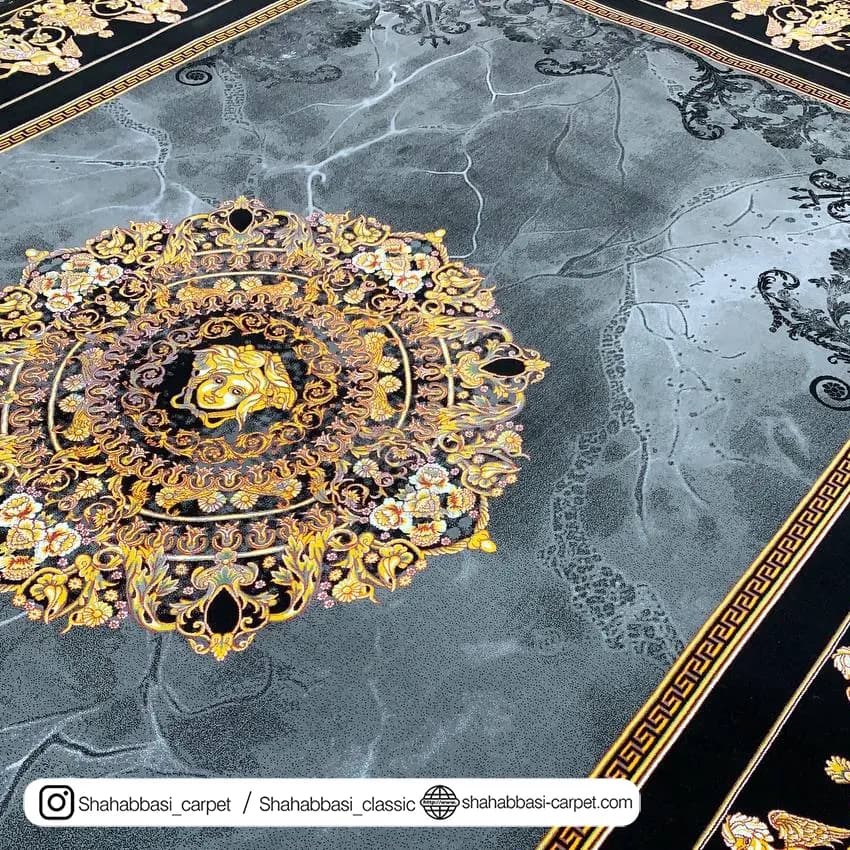فرش ماشینی کد 3122 دودی — تصویر ۳