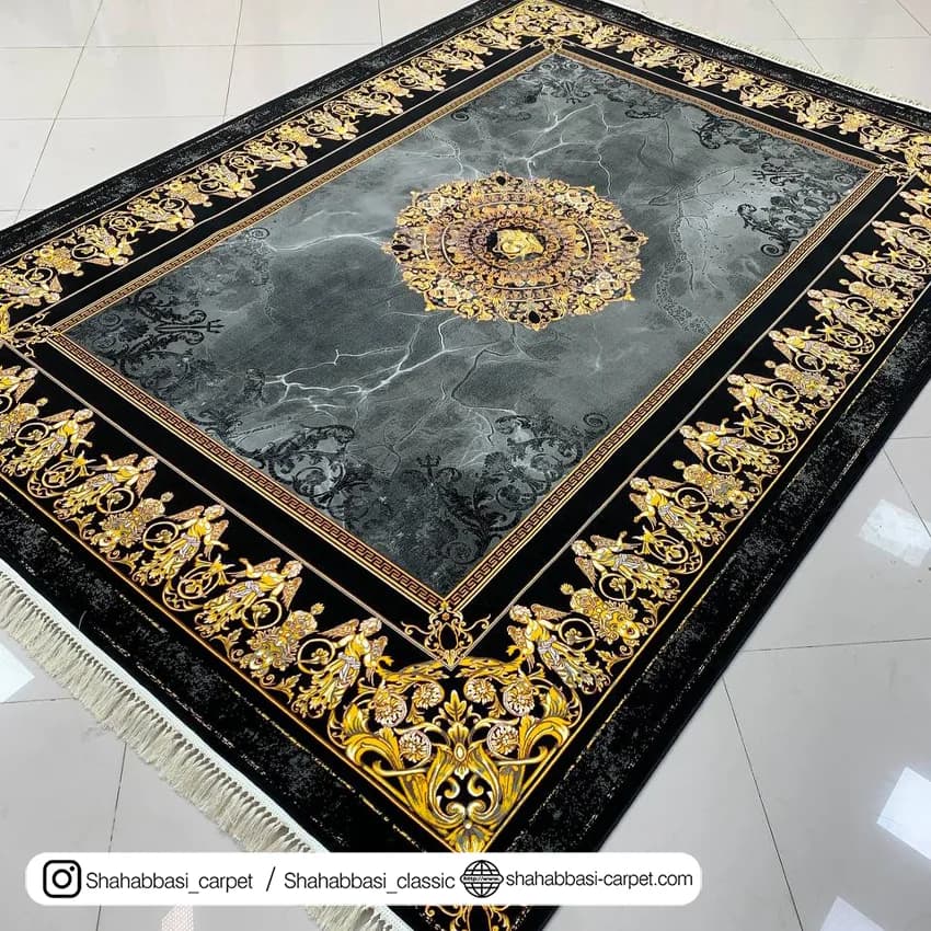 فرش ماشینی کد 3122 دودی