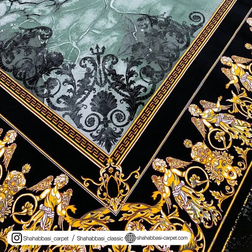 فرش ماشینی کد 3122 سبز — تصویر ۲