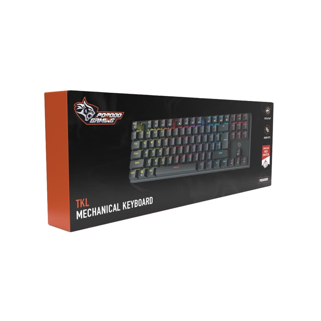 کیبورد مکانیکال گیمینگ پرودو مدل Porodo Gaming TKL Mechanical Keyboard PDX222 — تصویر ۵