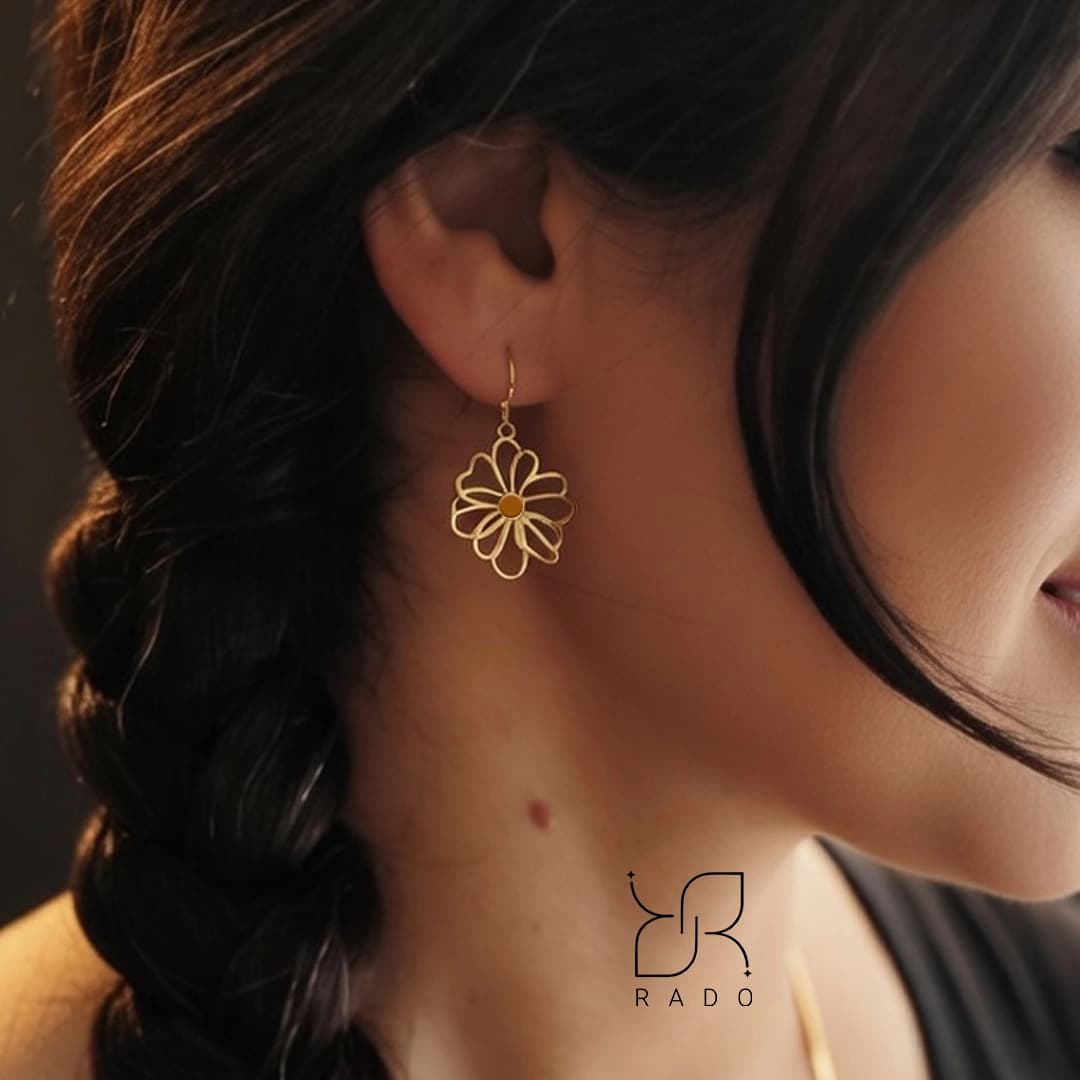 گوشواره پنجره ای آویز