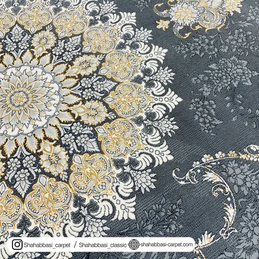 فرش ماشینی کد 1038 دودی — تصویر ۳