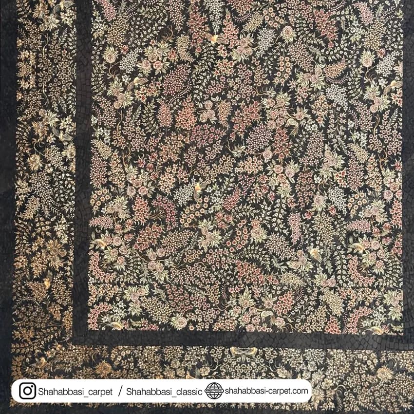 فرش 77 رج کد 77120 زغالی — تصویر ۳