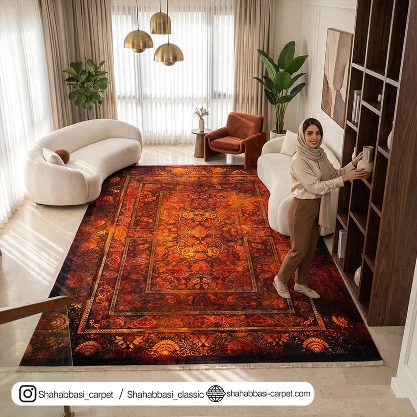 فرش 77 رج کد 77119 روناسی