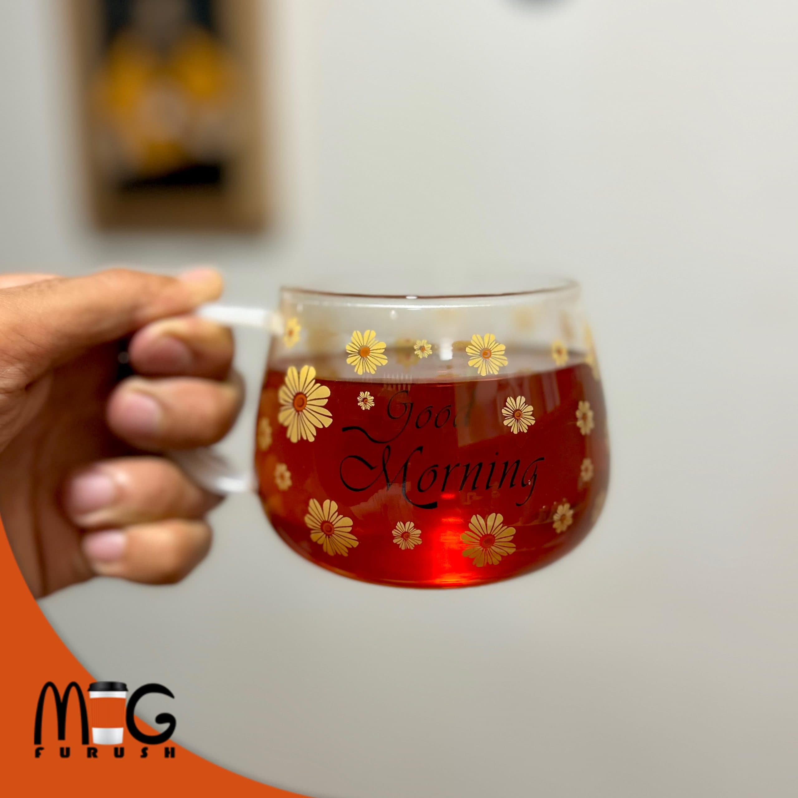 ماگ پیرکس گود مورنینگ بابونه — تصویر ۲