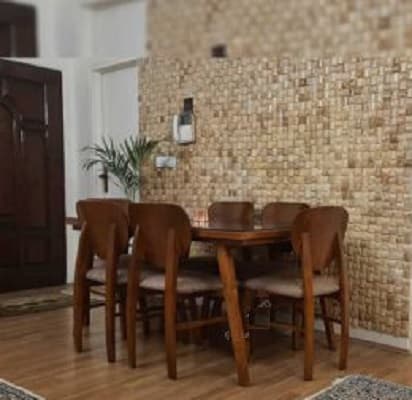 میز ناهار خوری مینیمال با صندلی فیلی و میز چوبی 4نفره