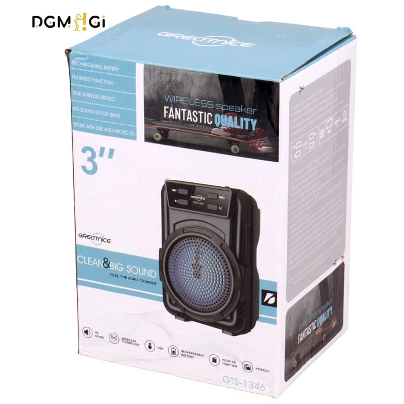 اسپیکر بلوتوثی گریت نایس مدل Great nice GTS-1346 — تصویر ۷