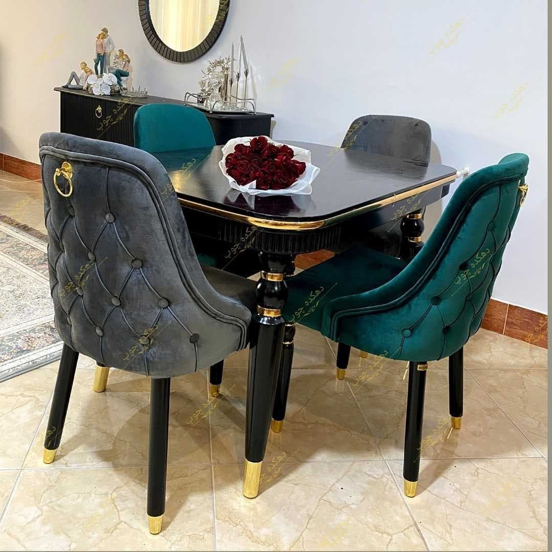 میز ناهار خوری مدل سارین با صندلی هستی