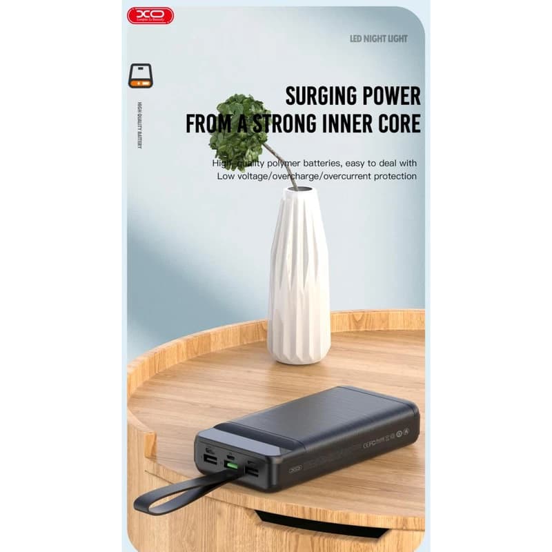 پاوربانک ۶۰۰۰۰ میلی آمپر ساعت PD 20w ایکس او مدل XO PR159 — تصویر ۵