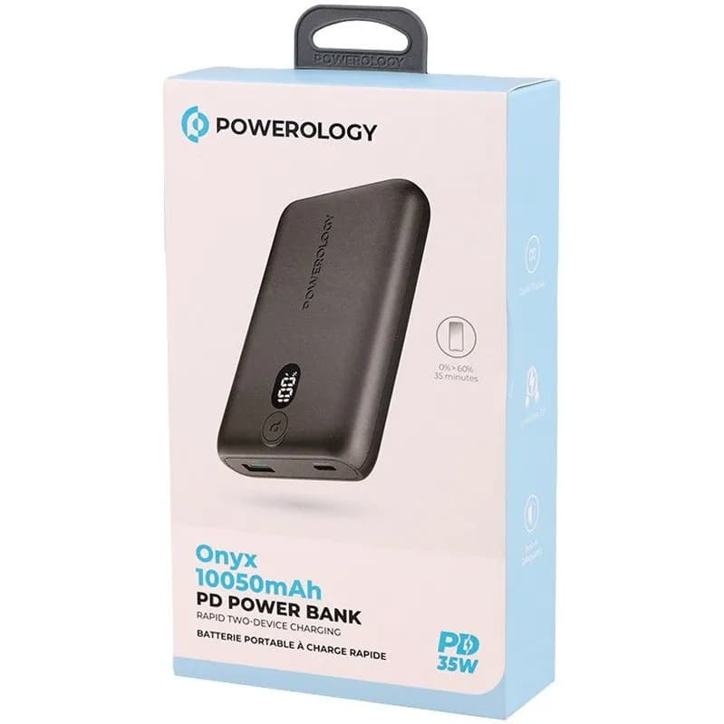 پاوربانک ۱۰۰۵۰ میلی آمپر پاورولوژی Powerology Onyx PPBCHA18 توان ۳۵ وات — تصویر ۷