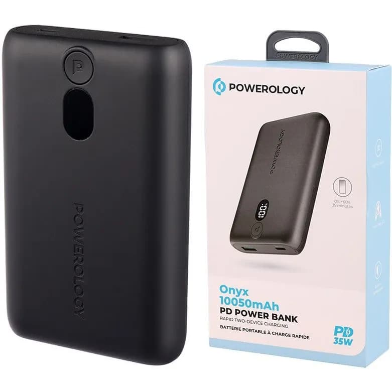 پاوربانک ۱۰۰۵۰ میلی آمپر پاورولوژی Powerology Onyx PPBCHA18 توان ۳۵ وات — تصویر ۶