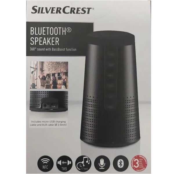 اسپیکر بلوتوثی قابل حمل سیلور کرست (SilverCrest) مدل SLB10A1 اورجینال — تصویر ۳