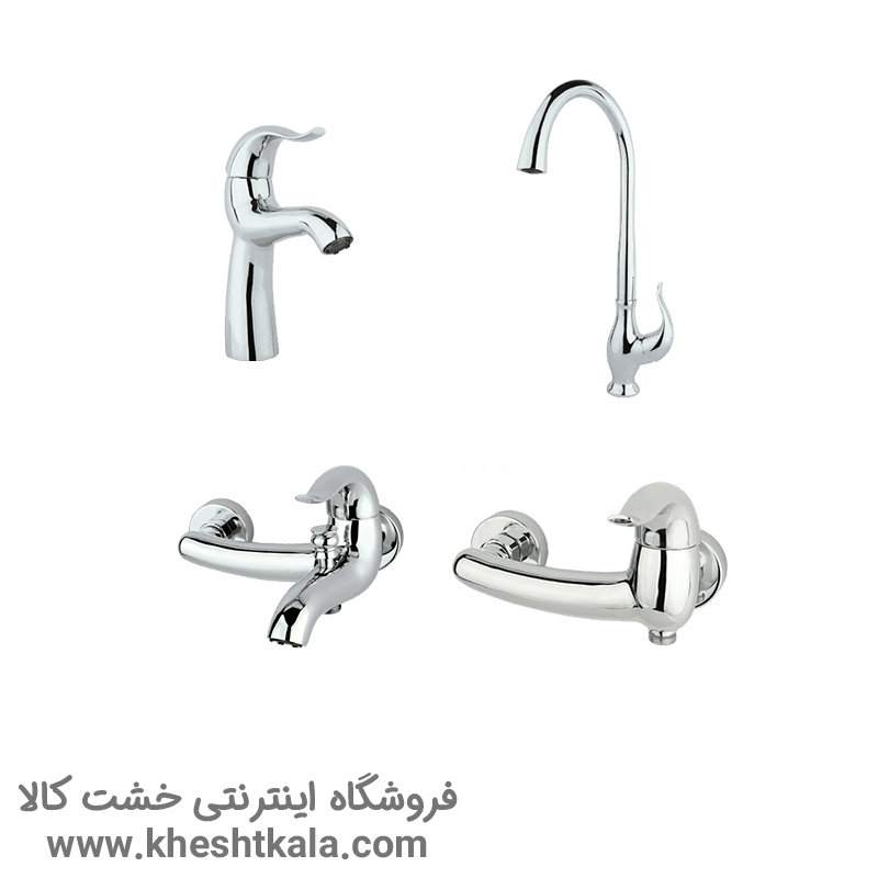 ست شیرآلات راسان مدل اکتاو – طلایی