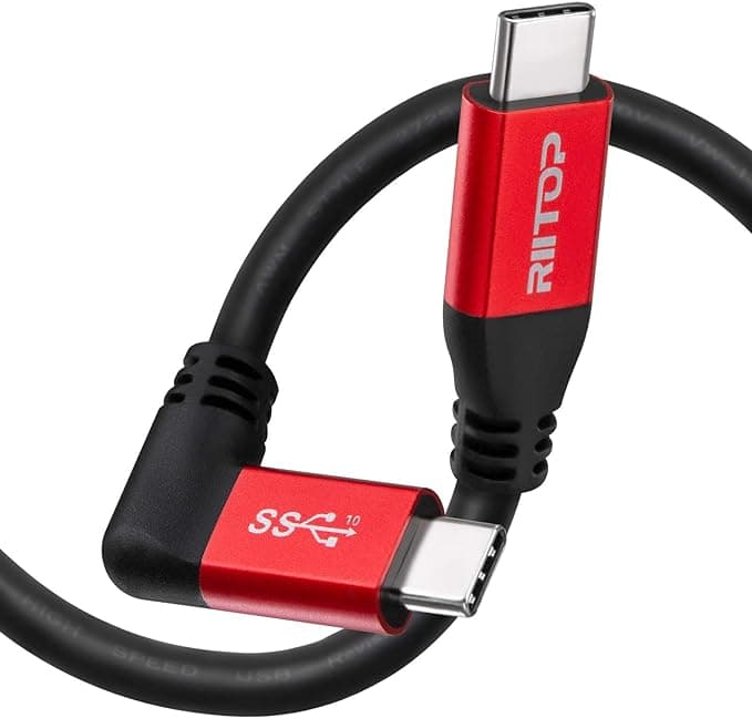 کابل دو سر تایپ سی (C to C) 10 گیگ بر ثانیه 30 ولت USB 3.1 C (Gen 2) برند RiiTOP