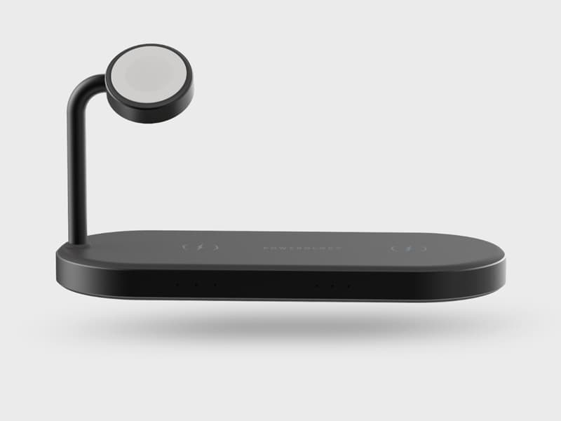 استند و شارژر وایرلس مگنتی پاورولوژی Powerology 4in1 Fast-Wireless Charging Dock P41MFCHBK — تصویر ۶