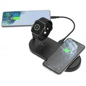 استند و شارژر وایرلس مگنتی پاورولوژی Powerology 4in1 Fast-Wireless Charging Dock P41MFCHBK — تصویر ۲