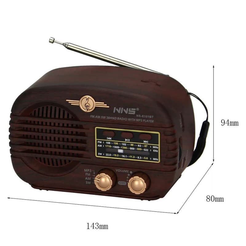 اسپیکر رادیو ان ان اس NNS NS-8101BT