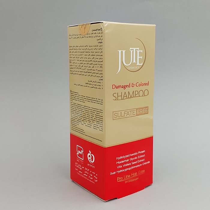 شامپو مخصوص موهای رنگ شده و آسیب دیده ژوت JUTE حجم 250 میل 93671