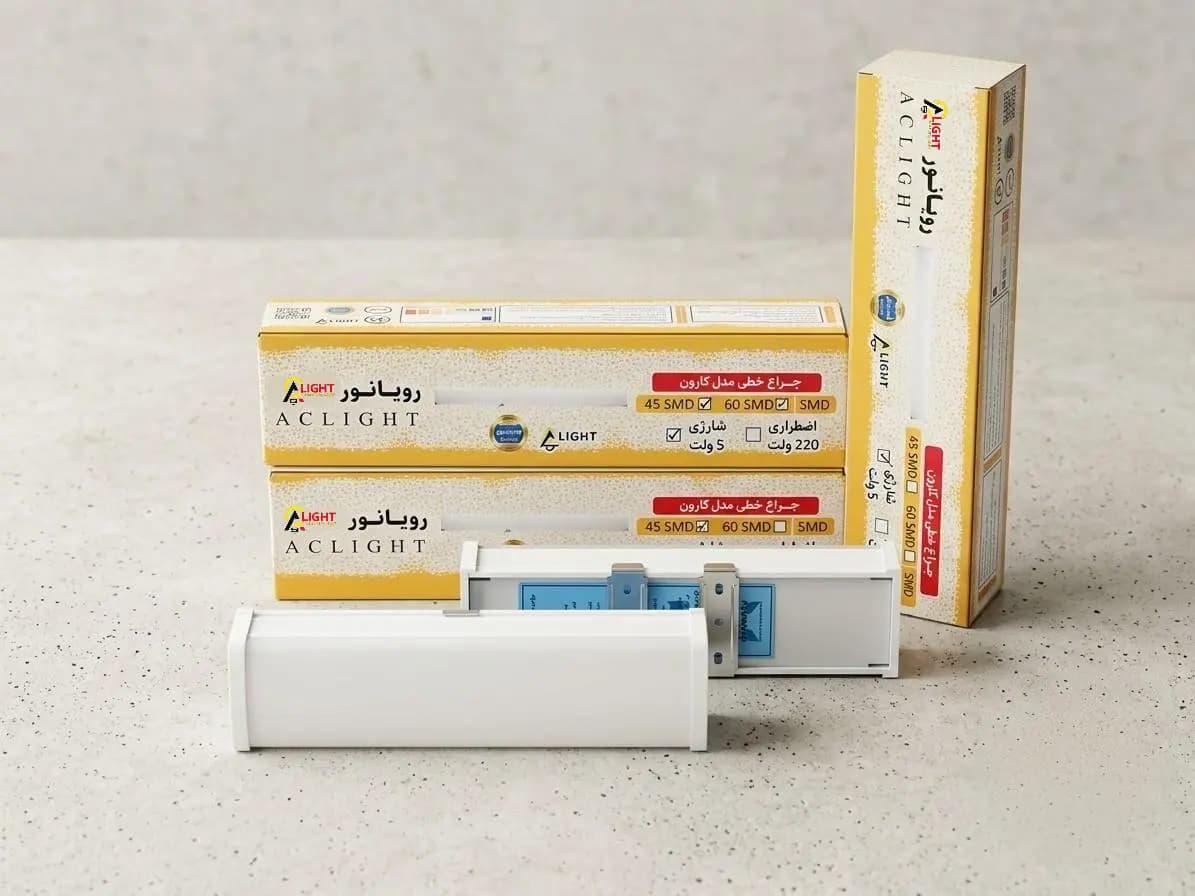 براکت شارژی 20 وات رویا نور | چراغ اضطراری LED 45 SMD | فروش عمده — تصویر ۶