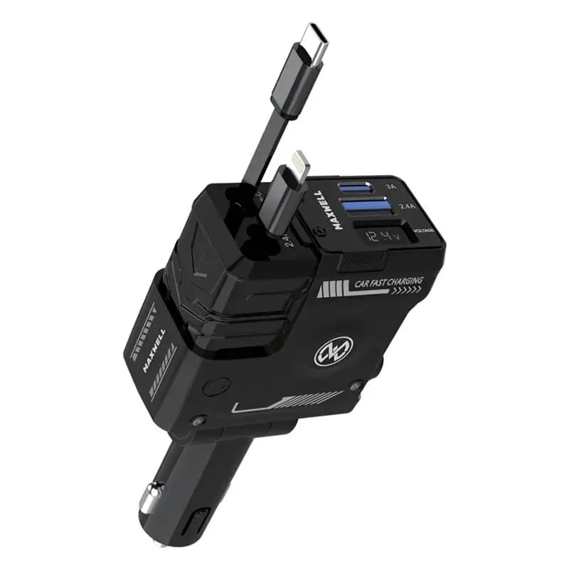 شارژر فندکی مکسول 120 واتی مدل DRIVE HUB