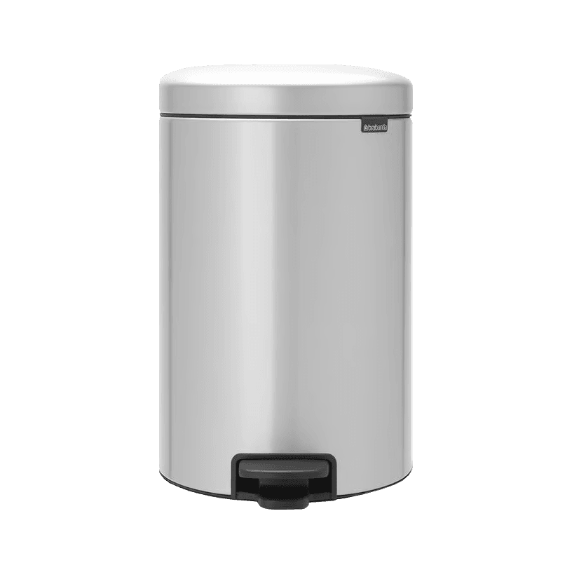 سطل زباله 20 لیتر پدالی نقره ای برابانتیا brabantia