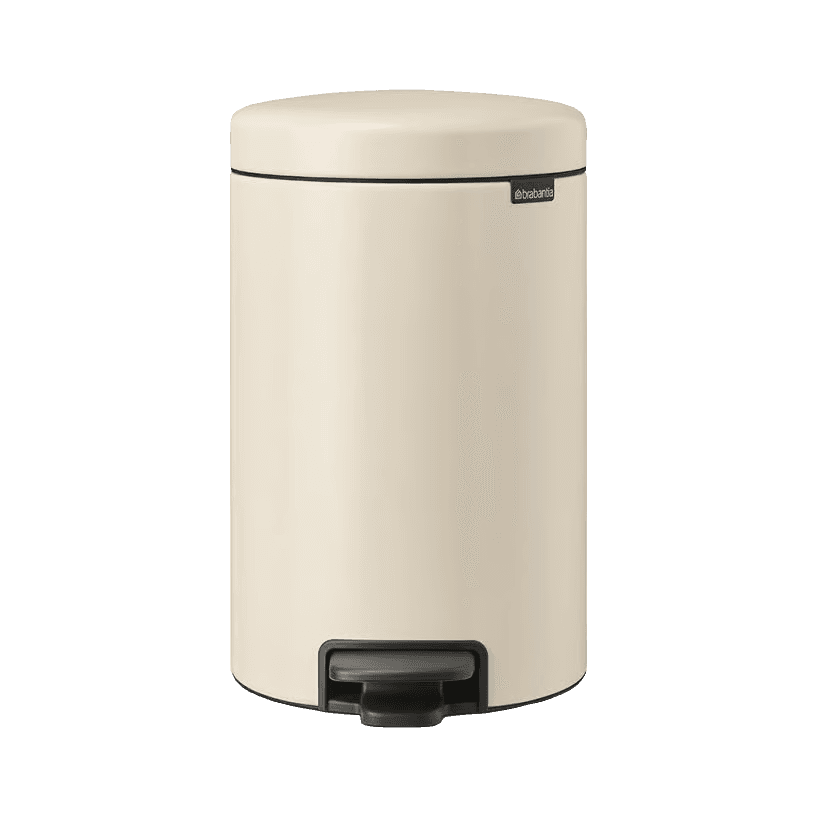 سطل زباله 12 لیتر پدالی بژ (کرم) برابانتیا brabantia
