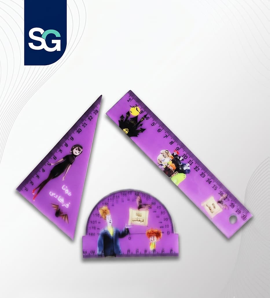 ست خط کش -گونیا – نقاله اکرولیک